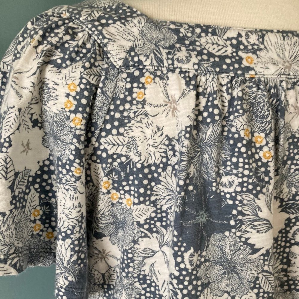 Loft Outlet short sleeve square neck butterfly sleeve top size medium - Picture 7 of 8